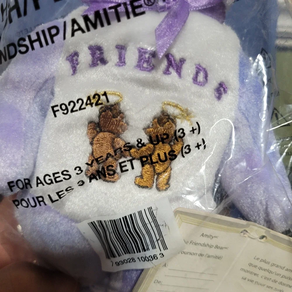 New 2004 Holy Bears Amity The Friendship‎ Bear Beanie Plush Christian Bible Bear